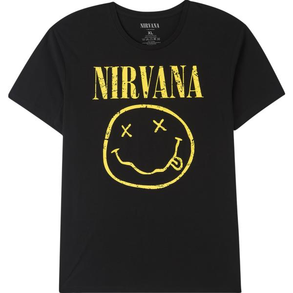 t-shirt Terranova nero con stampe