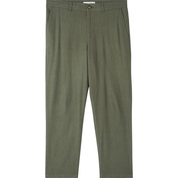 pantaloni Terranova verde tinta unita