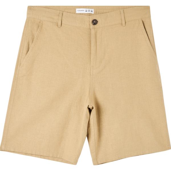 shorts Terranova marrone tinta unita