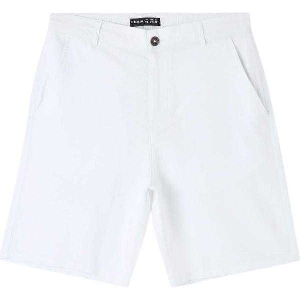 shorts Terranova bianco tinta unita