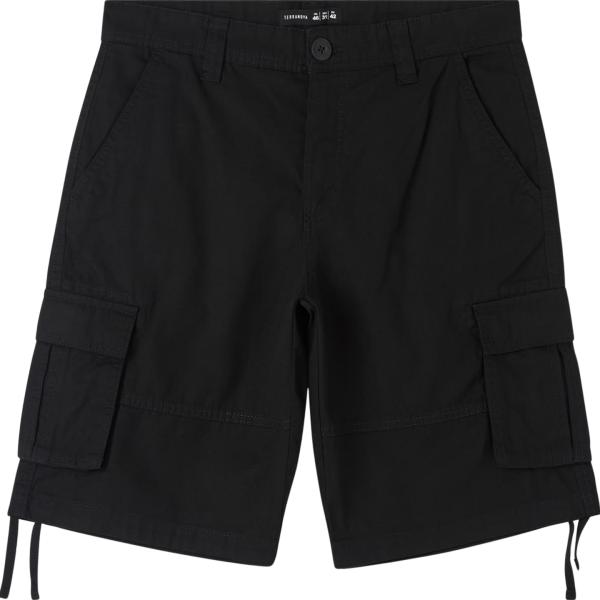 pantaloni corti Terranova nero tinta unita