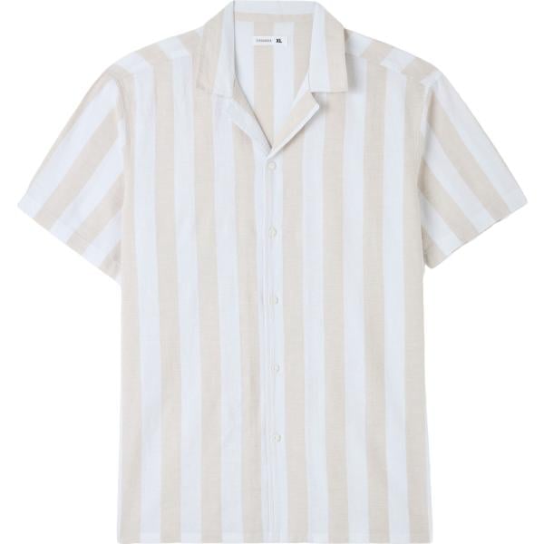 camicie a manica corta Terranova grigio a righe