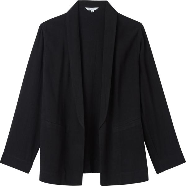 blazer Terranova nero tinta unita