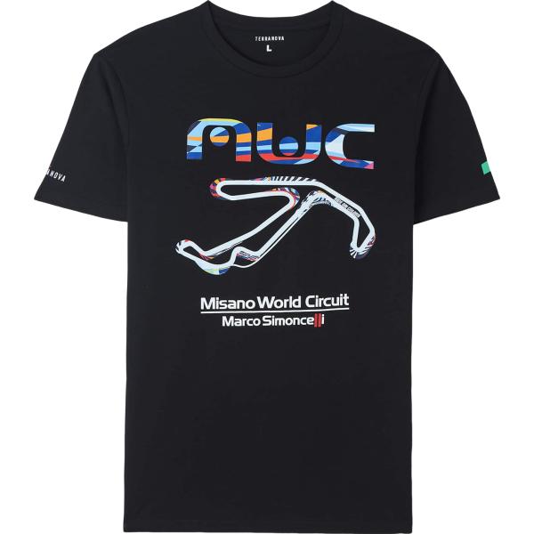 t-shirt Terranova nero con stampe
