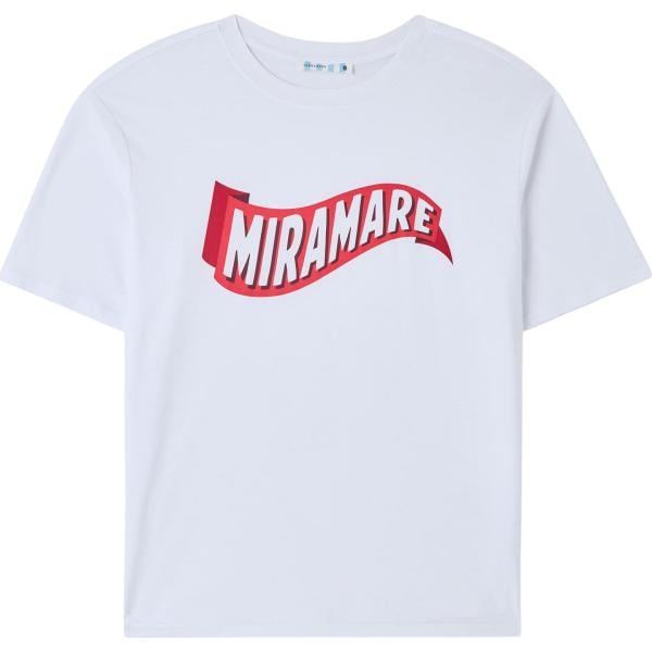 t-shirt Terranova bianco con stampe