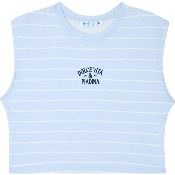 t-shirt Terranova blu a righe