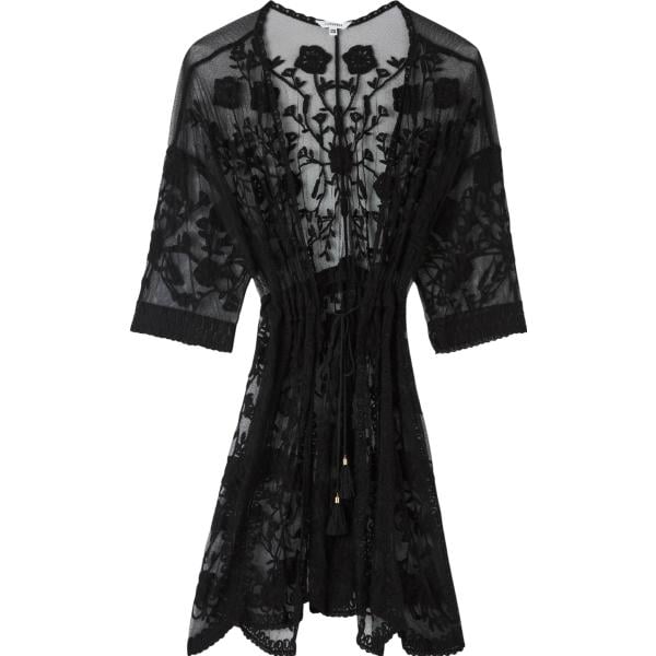 kimono Terranova nero a fiori