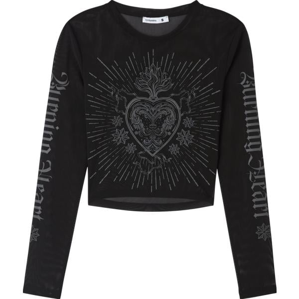 t-shirt Terranova nero con stampe