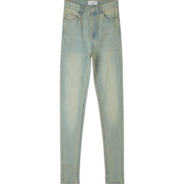 jeans skinny Terranova verde tinta unita