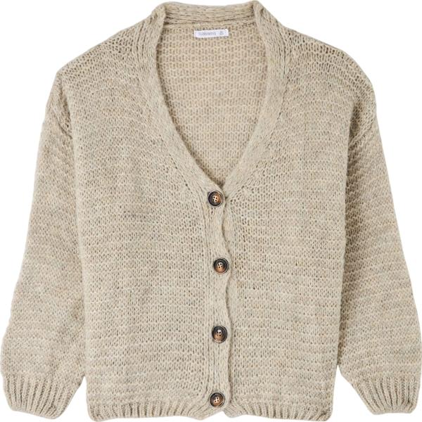 cardigans Terranova marrone tinta unita