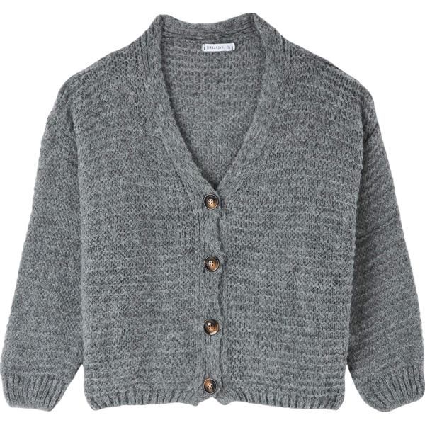 cardigans Terranova grigio tinta unita