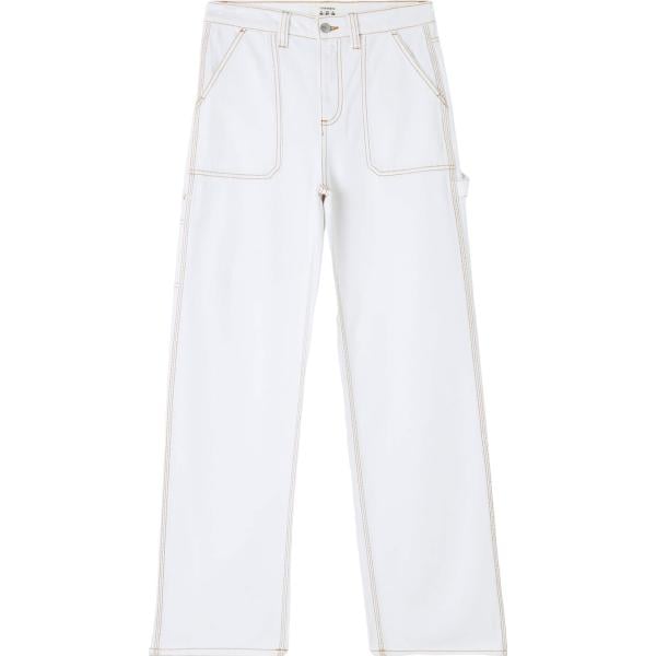 pantaloni Terranova bianco tinta unita