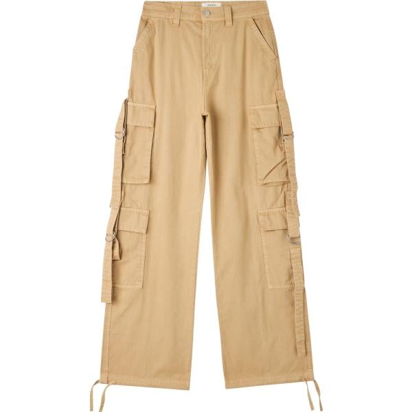 pantaloni cargo Terranova marrone tinta unita
