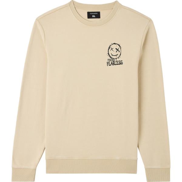 felpe Terranova marrone con stampe