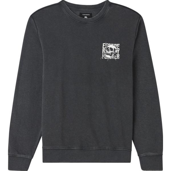 felpe Terranova grigio con stampe