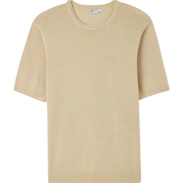 t-shirt Terranova marrone tinta unita