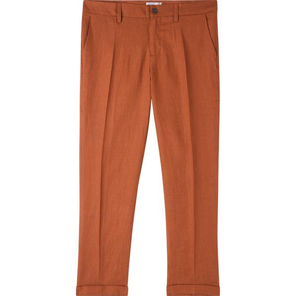 pantaloni chino Terranova marrone tinta unita