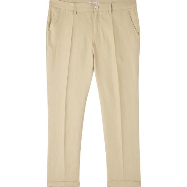 pantaloni chino Terranova marrone tinta unita