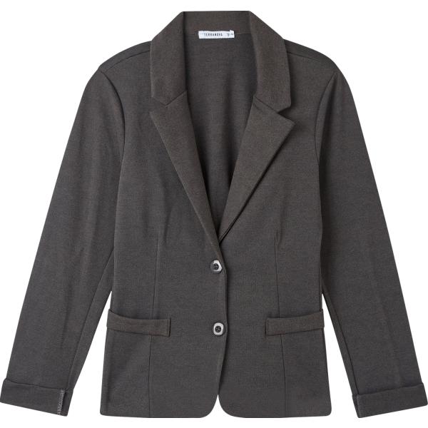 blazer Terranova grigio tinta unita