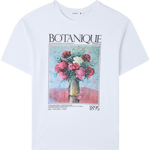 t-shirt Terranova bianco con stampe
