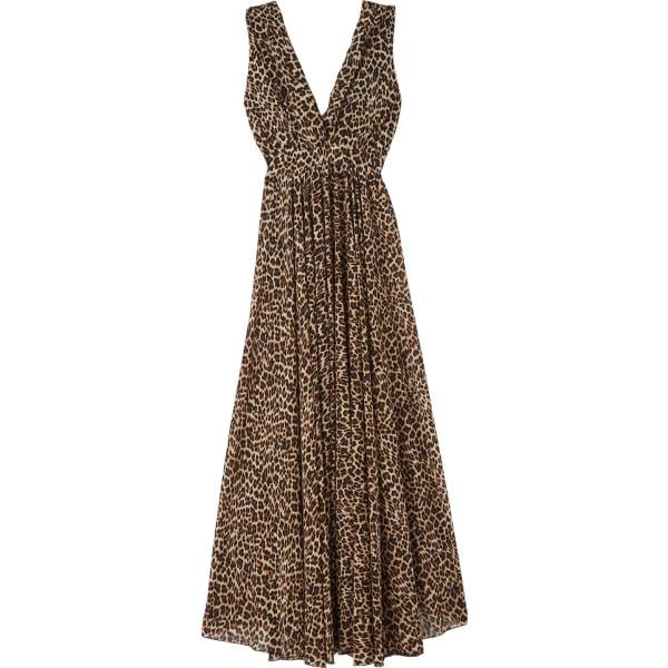 vestiti lunghi Terranova marrone animalier