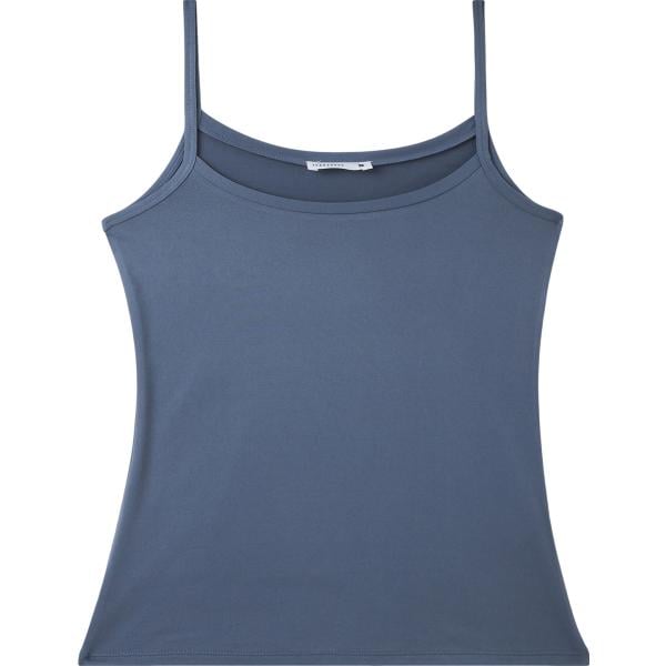 top Terranova blu tinta unita