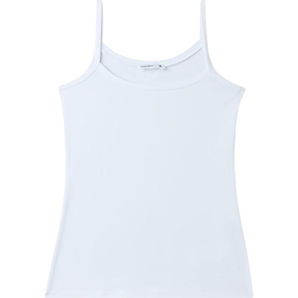 top Terranova bianco tinta unita