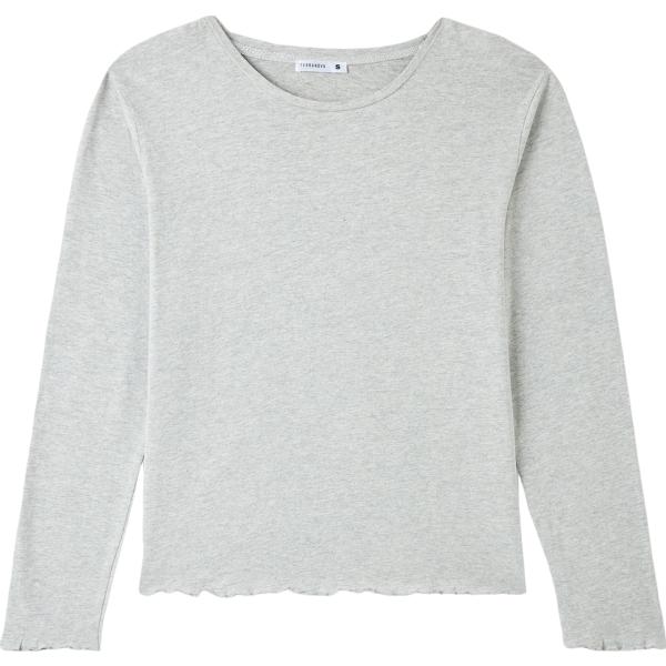 t-shirt Terranova grigio tinta unita