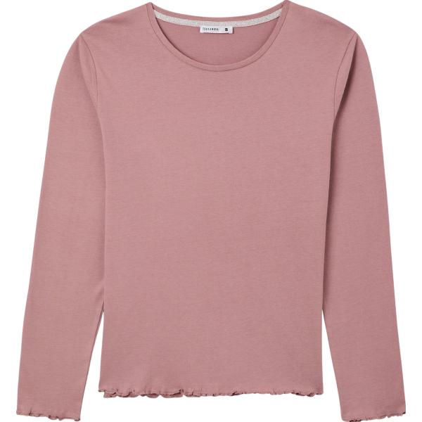 t-shirt Terranova rosa tinta unita