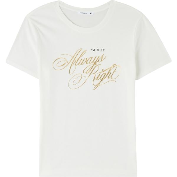 t-shirt Terranova bianco con stampe