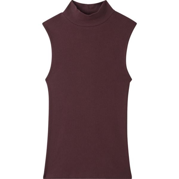 top Terranova viola tinta unita