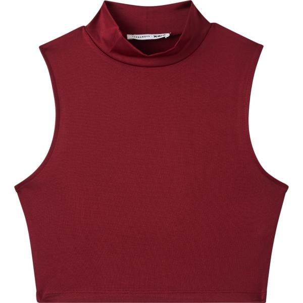 top Terranova rosso tinta unita