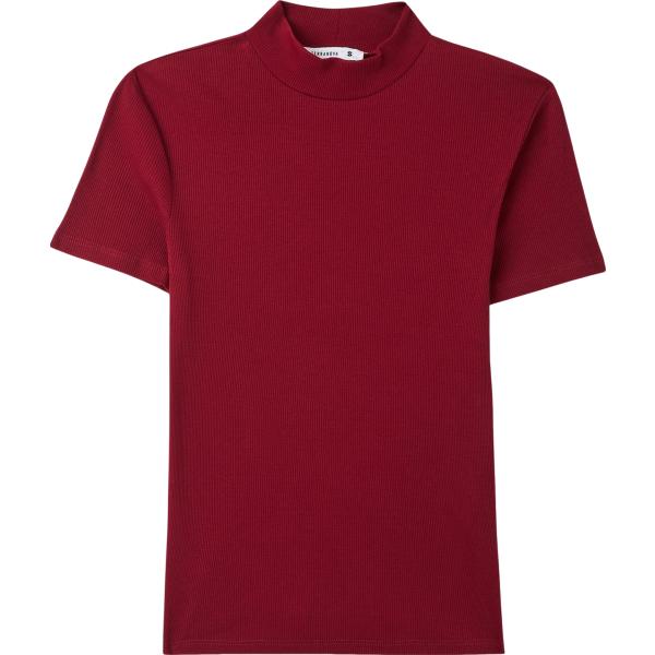 t-shirt Terranova rosso tinta unita