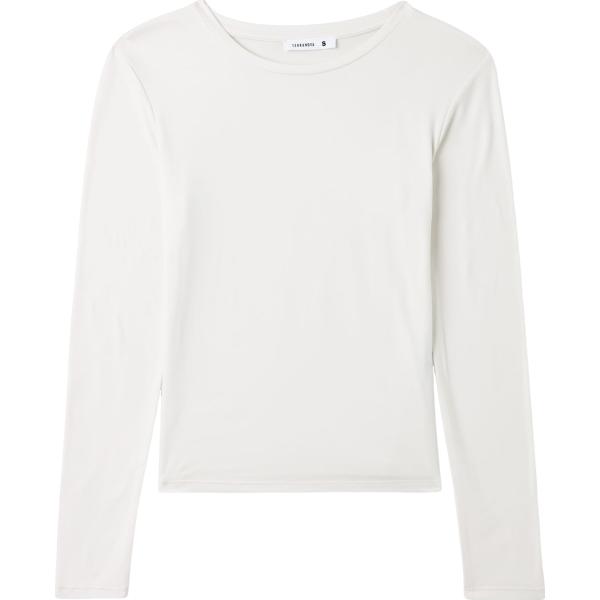 t-shirt Terranova bianco tinta unita