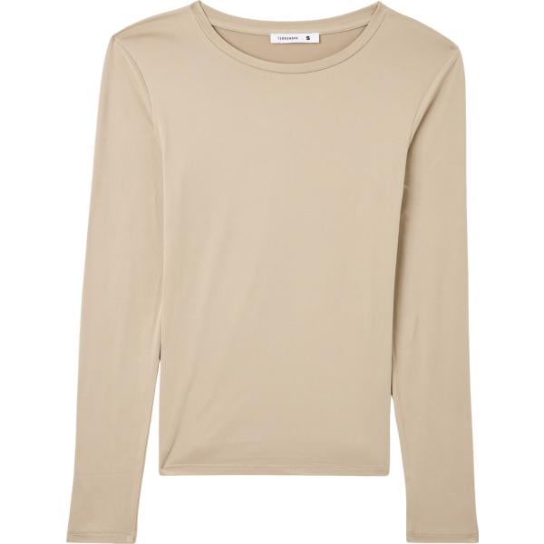 t-shirt Terranova marrone tinta unita