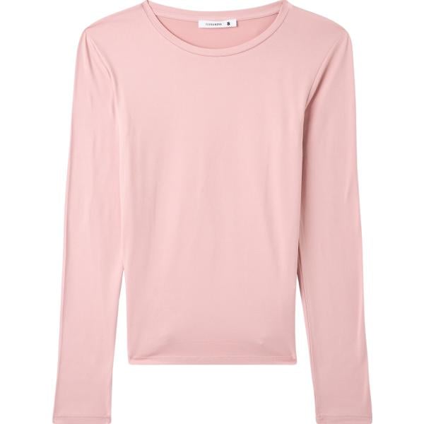t-shirt Terranova rosa tinta unita