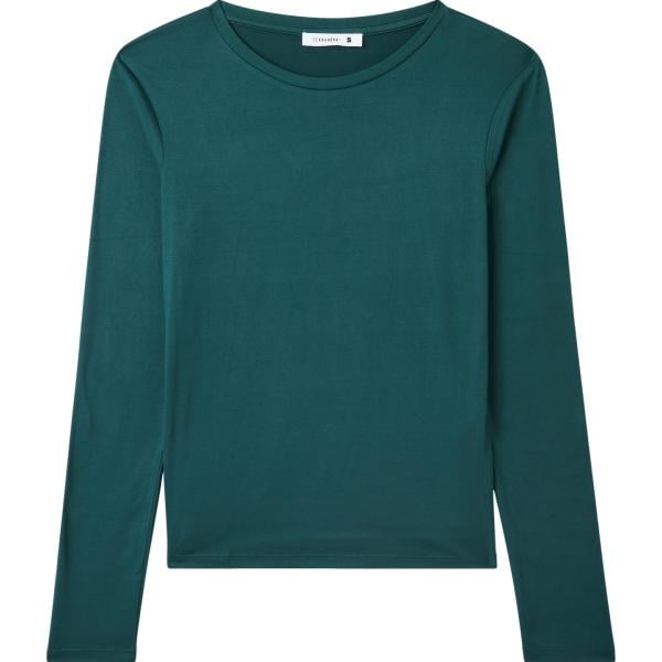 t-shirt Terranova verde tinta unita