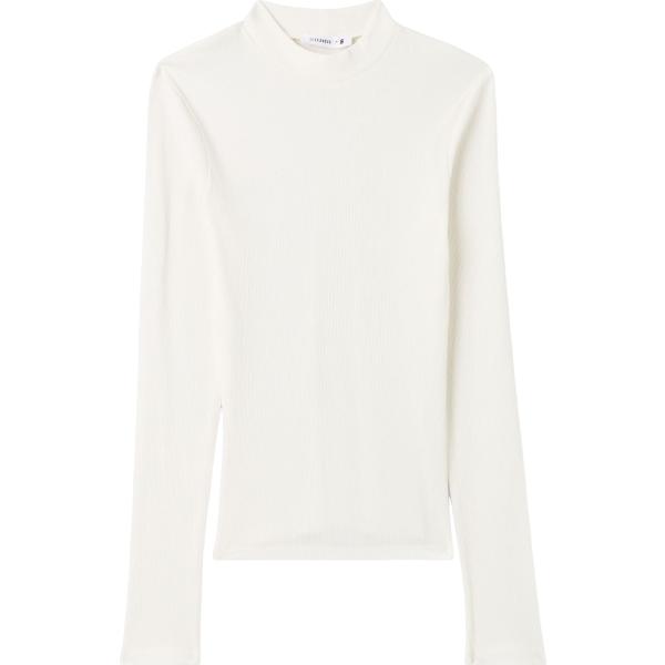 t-shirt Terranova bianco tinta unita