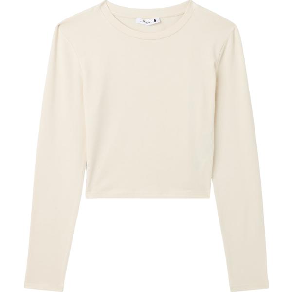 t-shirt Terranova bianco tinta unita