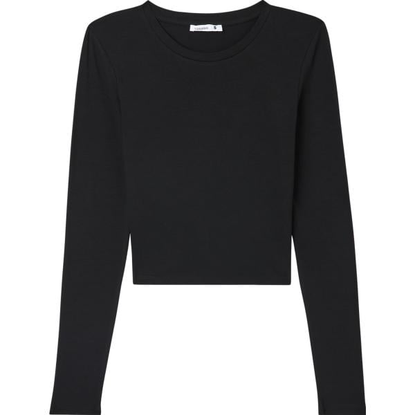 t-shirt Terranova nero tinta unita