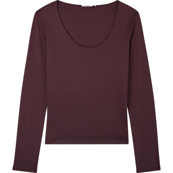 t-shirt Terranova marrone tinta unita