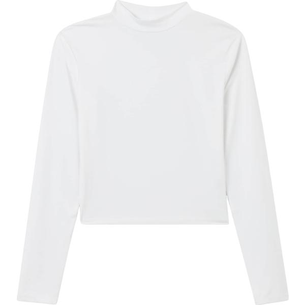 t-shirt Terranova bianco tinta unita
