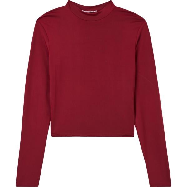 t-shirt Terranova rosso tinta unita