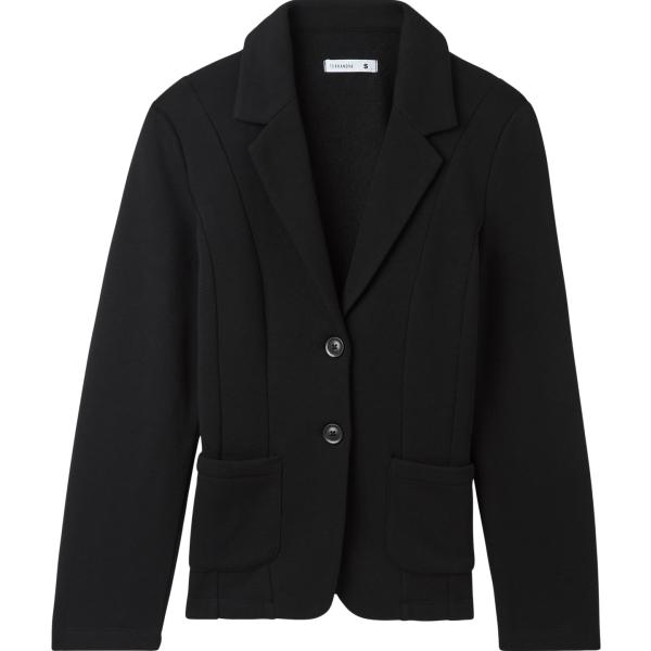 blazer Terranova nero tinta unita