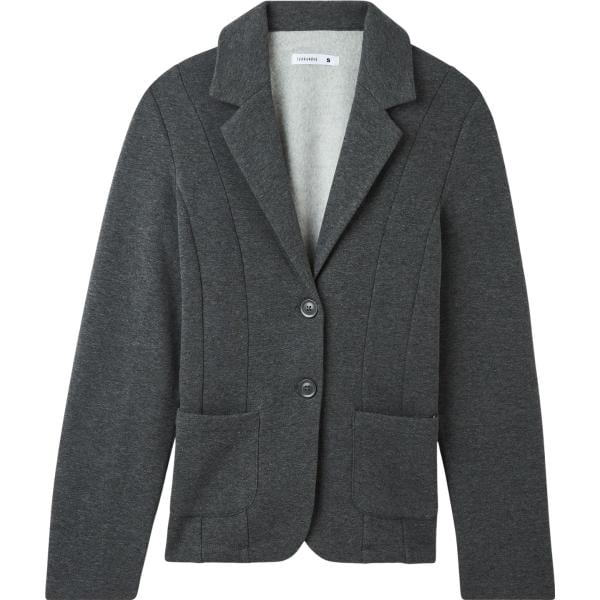 blazer Terranova grigio tinta unita