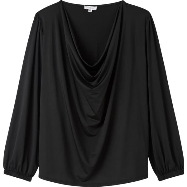 t-shirt Terranova nero tinta unita
