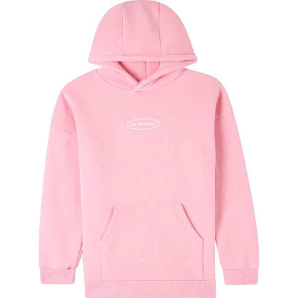 felpe con cappuccio Terranova rosa con stampe