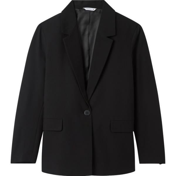 blazer Terranova nero tinta unita