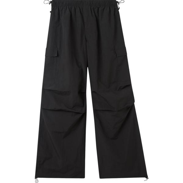 pantaloni cargo Terranova nero tinta unita