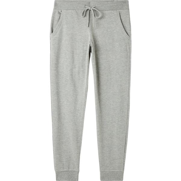 Pantaloni sportivi da donna in grigio chiaro con coulisse in cotone Terranova